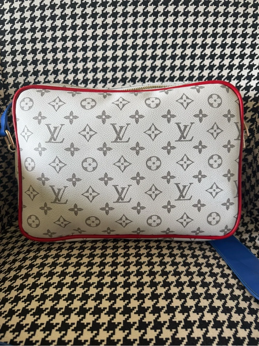 Louis Vuitton NBA Monogram Bag with Blue Strap
